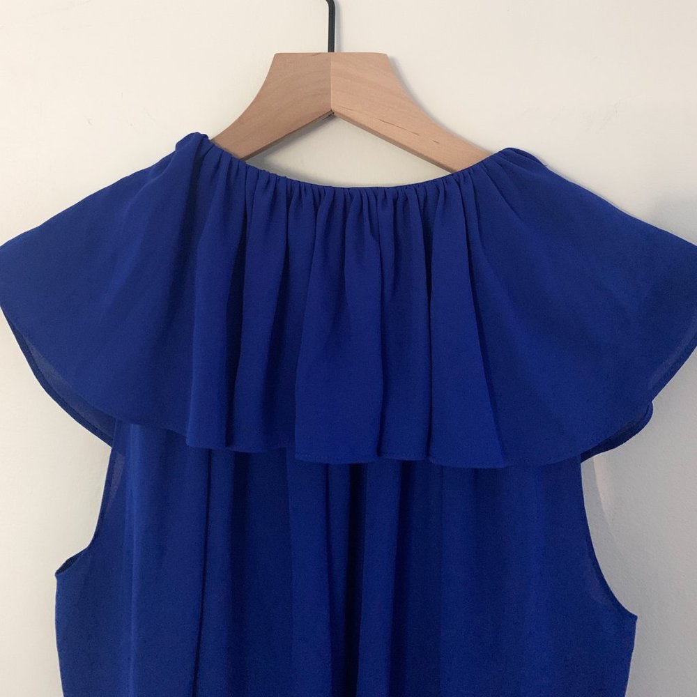 Kate Spade Blue Ruffled Top - Picture 10 of 12